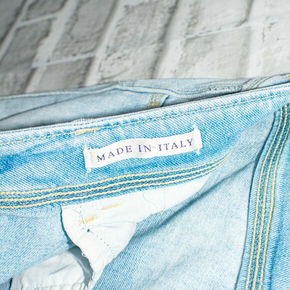 Seafarer Size 25 Work Jim Capri Jeans Faded Blue straight leg Italy - Picture 7 of 11